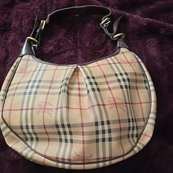 Burberry Tan Plaid Women's Bag - Picture 3 of 15